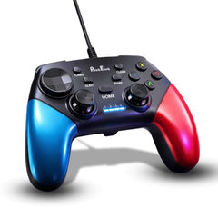 PunnkFunnk Gaming Controller Lite Wireless Bluetooth Gamepad for Android, iOS, PC & Smart TV with Turbo Function, Ergonomic Grip, Rechargeable Battery (X1 Pro Wired)