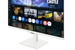 Samsung 27" M5 Smart Monitor with Smart TV Experience (Smartchoice) |FHD 1920 x 1080| Screen Mirroring | IPS Pane l TV Plus| Speakers | Adaptive Sound | Wi-Fi | HDMI |Bluetooth| LS27FM500EWXXL | Black