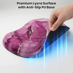 TECPHILE Mouse Pad Wrist Support with Massage Design, Ergonomic Dog Paw Mouse Mat, Pain Relief Memory Foam, Anti-Slip PU Base, Cushion Mousepad Wrist Rest for Gaming, Home, Office, Laptop, Computer