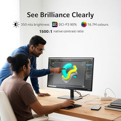 Acer B277U GB 27 inch WQHD (2560x1440) IPS Monitor | ErgoStand Tilt Swivel Pivot Height Adjust | 120Hz AdaptiveSync |TUV Low BlueLight | Strong Sturdy Design | HDMI DP Audio Out | Speakers I Black