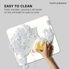 TURTLEWINGS | Mousepad |Aesthetic Strawberry Mousepad – 22x18 cm, 3mm Thick | Abstract Design Non-Slip Rubber Base | Office, Study & Gaming Use | Premium Smooth Surface 2 (Design 08)