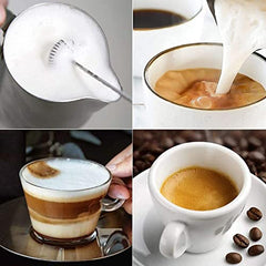 PEAKTASTE Electric Milk Frother Wand for Coffee, Latte & Matcha