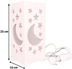 SYGA Moon Star Design Table Lamp (25 x 10 x 10, White)