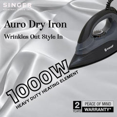 SINGER STEAMINATOR 8 Bar 2600 W Steam Generator Iron | 100 g/min Continuous Steam | 1.5L Water Tank | Ceramic Soleplate | Vertical Steam | Auto Shut-Off | Heavy Duty | ISI Certified | 2 Years Warranty