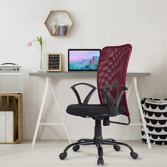 Green Soul Seoul X Office Chair, Mid Back Fabric Ergonomic Home Office Desk Chair with Comfortable & Spacious Seat, Rocking-tilt Mechanism & Heavy Duty Metal Base (Black)