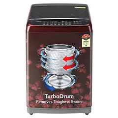 LG 7.5 Kg 5 Star Smart Inverter Technology Fully Automatic Top Load Washing Machine (T75VBMB1Z, Auto Prewash, Turbodrum, Stainless Steel drum, LED Display, Smart Diagnosis, Middle Black)