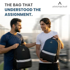 Aristocrat Nova 15L Laptop Backpack (15.6"), 2 Compartments, Dark Blue