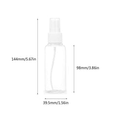 SYGA 100ml Transparent Plastic Spray Bottle Cosmetics Bottle Empty Bottle,Portable Fine Wist Spray Bottle (10 Pieces, 100MlBottle_10)