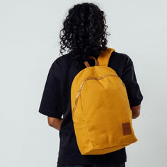 DailyObjects Pedal Everyday Casual Laptop Backpack (16L) Fits Upto 14 Inch Laptop, Unisex Travel Backpack Durable Canvas Material, Zippered Compartments With Pockets (Beige)