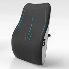 Lifelong Back Support Cushion for Office Chair & Car | Ergonomic Memory Foam Design for Better Posture, Reduced Fatigue, and Comfortable Sitting During Work or Travel