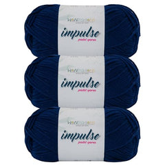 WOAFASHIONS - World of Arts Impulse Hand Knitting & Crochet Yarn, Premium Acrylic, 4 : Medium (Anchor Grey) (100gms / 3.5oz / 200mtr / 218yds)