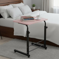 TECHNOVIBES Foldable Study Table/Bed Table/Foldable and Portable Wooden/Writing Desk for Office/Home/School (Wooden with Black Leg)