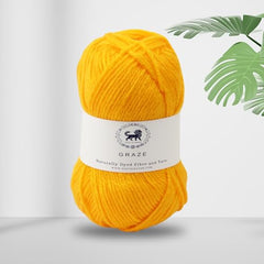 Nestnhaven Acrowools Graze Hand Knitting and Crochet Yarn. Pack of 1 Ball - 100gms. Shade no - NNHG001 (Berry Purple)