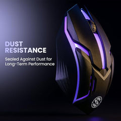 Salpido Wired USB Gaming Mouse, Optical, 1000 DPI, Ergonomic, Black