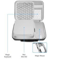 GEEKRIA Mini PC Hard Shell Travel Case, Compatible with Apple 2020/2023 Mac mini M2 M1 Chip Computer Carrying Bag (Dark Gray)