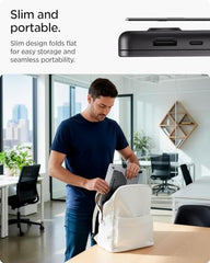 Spigen Slimfold Adhesive Laptop Stand, Foldable&Lightweight Stand Compatible with Laptops, Tablets and More - Black