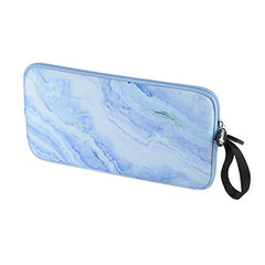 Neoprene Carrying Keyboard Sleeve Case Bag Protection Pouch Compatible with Magic Keyboard 1 & 2, Wireless Keyboard, Magic Mouse, Magic Trackpad and Wireless Trackpad (Blue Marble Pattern)