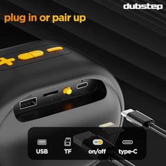 Dubstep Pop 600 Wireless Speaker, 15 Hrs Playtime, 52mm Driver, TWS Pairing, 6W Output Bluetooth Speakers (Grey)