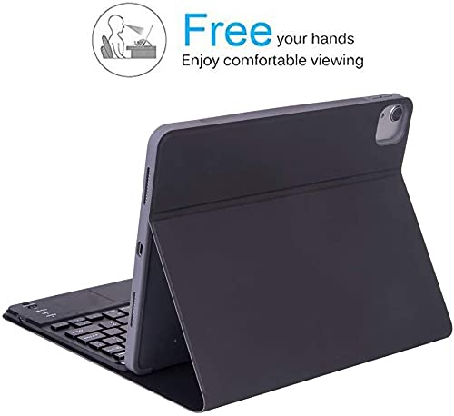 SYGA iPad Pro 11inch 2021/2020 Keyboard Case Cover with Trackpad Pencil Holder Bluetooth Keyboard Case Wireless Magnetic Removeable Keyboard with Smart Cover for iPad Pro 11-Black