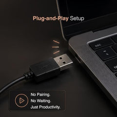 FINGERS UltraHit Wired Mouse (Plug-n-Play Setup, Precise Optical Tracking)