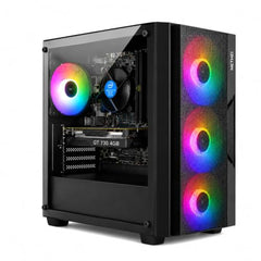 METHEI Gaming Desktop Computer, (Core i7-3770 3.4 GHz // 16 GB DDR3 RAM // 512 GB SSD // GT 730 4 GB Graphics // RGB Cabinet // Windows 11 // Ms Office 21)