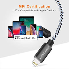 CableCreation Lightning to USB Data Sync Cable [MFi Certified] 0.5 FT
