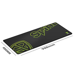 SpinBot Armor XXL Extended Gaming Mouse Pad – 900mmx400mmx5mm Large Desk Mat with Speed Surface, Stitched Edges, Non-Slip Rubber Base – 5mm Thick Pro Gamer Pad