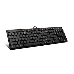 Circle C23 Performer Black USB Multimedia Keyboard with 3 Years Warranty