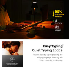 cimetech Mini Wireless Keyboard and Mouse, 2.4G Portable Slim Keyboard and Mouse Set with 12 Multimedia Shortcuts for Computer, PC, Laptop, Tablet, Desktop, Android SmartTV (Grey)