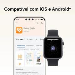 Huawei Watch FIT 5 Smart Watch, 43mm FullView Display, iOS & Android, up to 10 Days Battery Life, Sleep & Health Monitor, Heart Rate Monitor, SpO2, GPS, Mini Work-Out, Black