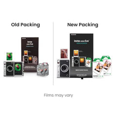 Fujifilm Instax Mini Evo Hybrid Camera Premium Edition with 20 Shots of instax Mini Instant Film - Black