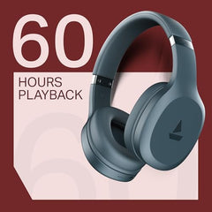boAt Rockerz 412, 60H Battery, 40Mm Drivers, 40Ms Low Latency, ENx Tech, Stream Ad Free Music via App Support, Bluetooth Headphones, Wireless Over Ear Headphone with Mic (Active Black)
