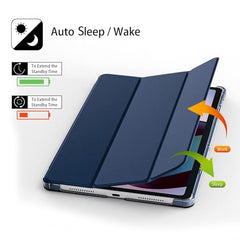 ProElite Cover for Xiaomi Mi Pad 8/8 Pro/Mi Pad 7/7 Pro 11.2 inch Cover, Flip Case Cover with Transparent Back & Stylus Pen [Auto Sleep Wake Support], Black