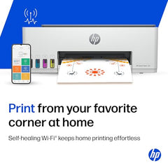 HP Smart Tank 580 All-in-One WiFi Colour Printer | 1 Extra Black Ink Bottle | 1+1 Year Extended Warranty on Registration| Up to 8000 Black & 6000 Colour Prints I Print,Scan & Copy for Office/Home