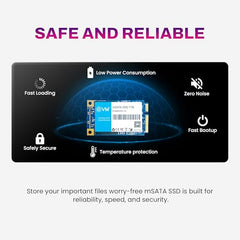 EVM 1TB mSATA Internal SSD | 3D NAND Storage | Up to 520MB/s Read 320MB/s Write | Laptop Ultrabook Upgrade | 5 Year Warranty (EVMMS/1TB)