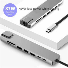 Multifunctional 4 Port USB Hub Docking Station Converter 4 in 1 USB 3.0 Docking Station for iPad Laptop Mobile Hard Drives