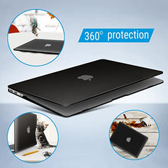 Saco Case for MacBook Air 13 Inch (2010-2017, Models A1466/A1369) – Hard Shell Plastic Protective Cover, Compatible with Old Version Mac Air 13 Inch - Crystel Grey