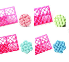 SYGA Cake Fondant Embossing Mold Multifunctional Patterns Embosser Cookie Cutter Molds Plastic Impression Mats Texture Lace Border Baking Mould Bakeware for Cupcake Wedding Cake Decoration Tools-6pcs