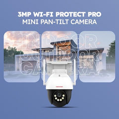 MANOMAY Protect Pro 3MP 4G SIM Security Camera [STQC Approved] 360° Outdoor Pan Tilt CCTV, Smart AI Human Auto Tracking, Color Night Vision, Two-Way Audio, IP66 Waterproof, Alexa, 256GB Memory Card