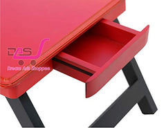 Dream Arts Shoppee Laptop Table Adjustable Foldable with one Drawer (Black)
