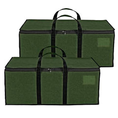 Storite Jumbo Super-Size 81 L Canvas Moisture Proof Heavy Duty Storage Bag | for Toys/Stationery/Blankets/Clothes/Moving Bags MultiPurpose With Strong Reinforced Handles Rectangular Cream (87x26x36 cm)