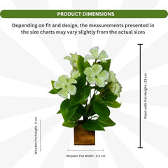 fancymart Artificial Flower Plant Home Décor with Small Size Pot | Pack of 2 | Plant Hanging for Home Decor | Office Decor (DESIGN-01)
