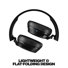 Skullcandy Riff 2 On-Ear Wireless Headphones, 34 Hr Battery, Microphone, Works with iPhone Android and Bluetooth Devices - Black