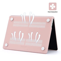 EooCoo Case for MacBook Air 15 inch M5 M4 M3 M2 2026-2023, Sparkly Clear