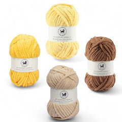 NESTNHAVEN , Plush & Cuddly Sets 2.0 , Chenille Yarn Supersoft Hand Knitting Wool Ball, set of 4 , 400 grams (1 Ball/100 Gram Each) Suitable for Craft, Babywear, Toys , Baby Blankets , 5 Bulky, Shades - NNHS 2.0 (Set 26 baby Pink , lilac , hot pink…