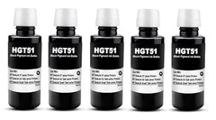 CANOFF GT53Xl for HP Black Pigment Refill Ink Compatible for HP Ink Tank 115, 310, 315, 319, 410, 415, 416, 419, 455, 500, 515, 530, 615, GT 5810, GT 5811, GT 5820 (GT53XL Black 5, 135ml)