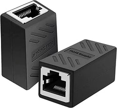 FEDUS RJ45 Coupler Cat7, Cat6, Cat5e - 8P8C Inline LAN Ethernet Extender Adapter - ADSL Extension Jointer for Extending Cables - Female to Female Connector (Pack of 20)