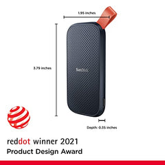 SANDISK 1TB Portable SSD, 800MB/s R, USB 3.2 Gen 2, Rugged SSD with Upto 2 Meter Drop Protection, Type-C to Type-A Cable, PC & Mac Compatible, 3 Y Warranty, External SSD (SDSSDE30-1T00-G26)