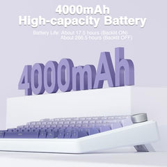 AULA F75 Pro Wireless Mechanical Keyboard,75% Hot Swappable Custom Keyboard,RGB Backlit,Pre-lubed Linear Switches,Side Printed PBT Keycaps Mechanical Gaming Keyboards,Gradient Purple