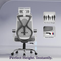 Furnivo Titan Ergonomic Office Chair for Home & Office | Adjustable Armrests | 120 Recline | Lumbar Support | Thick Cushioned Seat | Heavy-Duty Base | 3 Years Warranty (Eco Black Red)